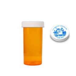 Amber Vet Imprint Child-Resistant Vials and Caps